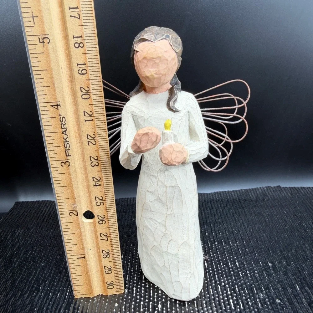 Willow Tree Angel of Warmth Figurine Susan Lordi Demdaco 2001 Candle‎ 5.5 inch
